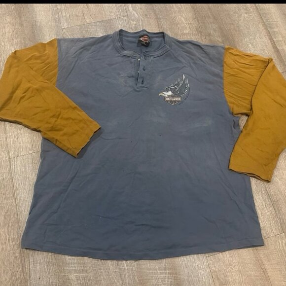 Vintage Harley Davidson Bundle of 2 Single Stitch 90s Shirts - Picture 11 of 12